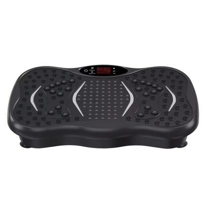Black Elarvo  vibration plate on a white background