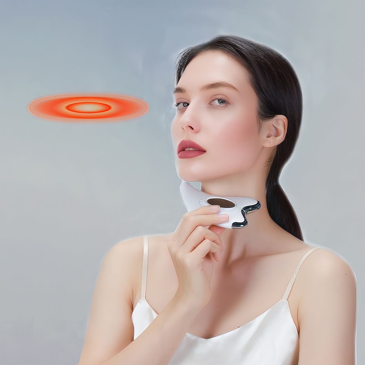 Fenzora Face Massager EMS vibration and orange light smoothing mode