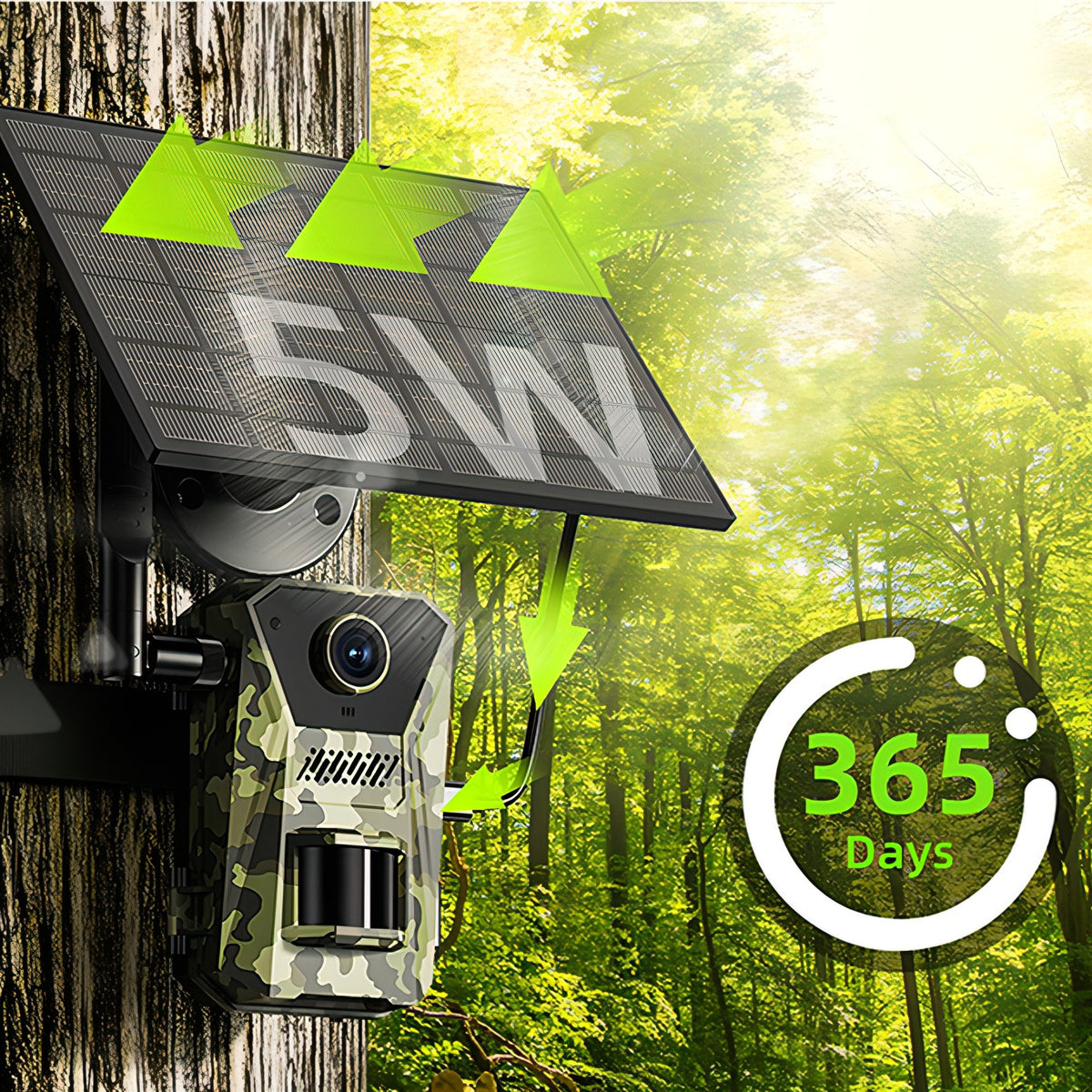 Fenzora Wildlife Camera solar charging system