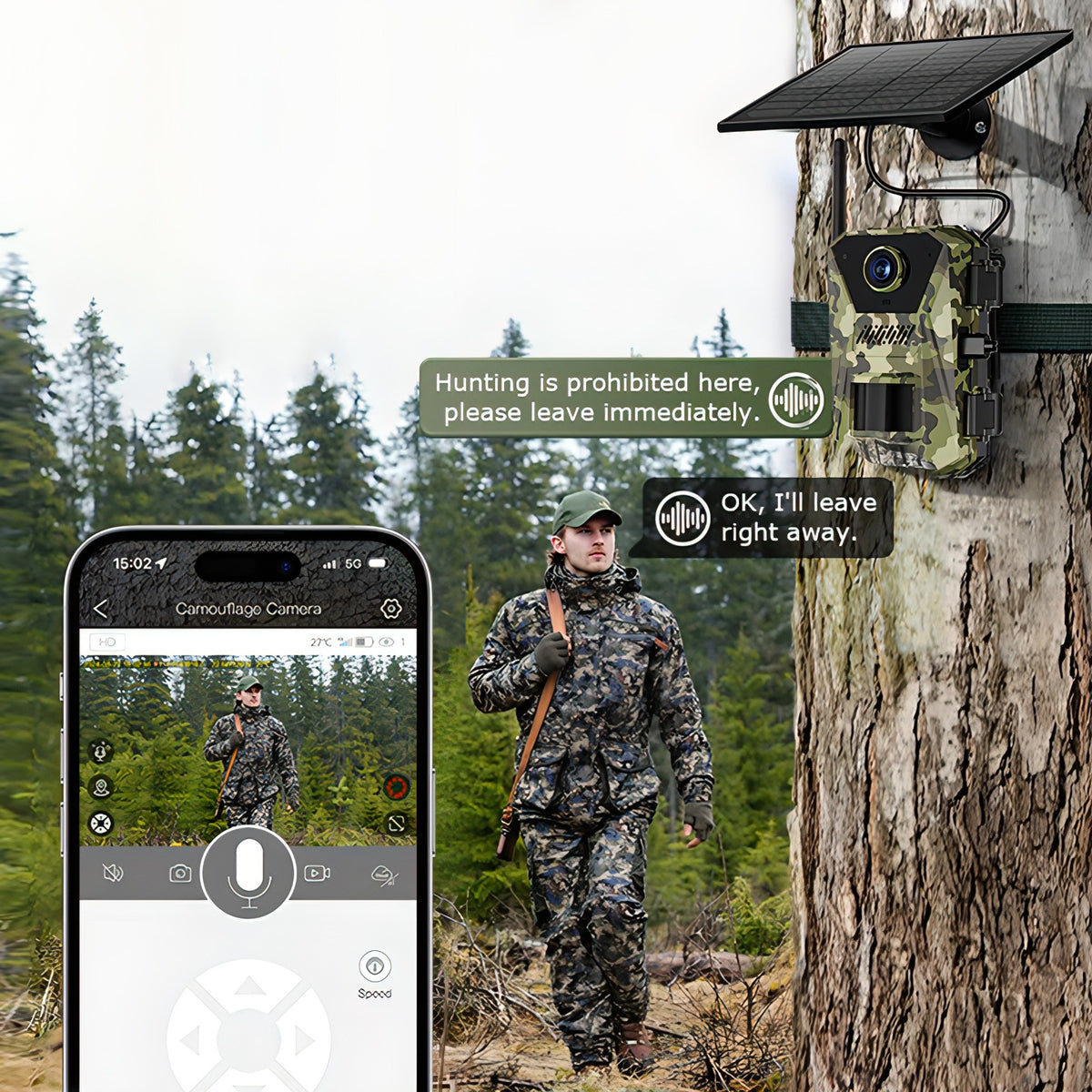 Fenzora Wildlife Camera built-in two-way audio