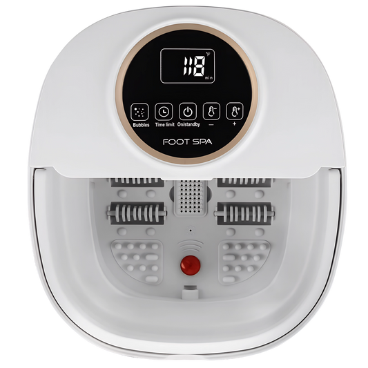 White FotixBath Foot Bath with digital display on a white background
