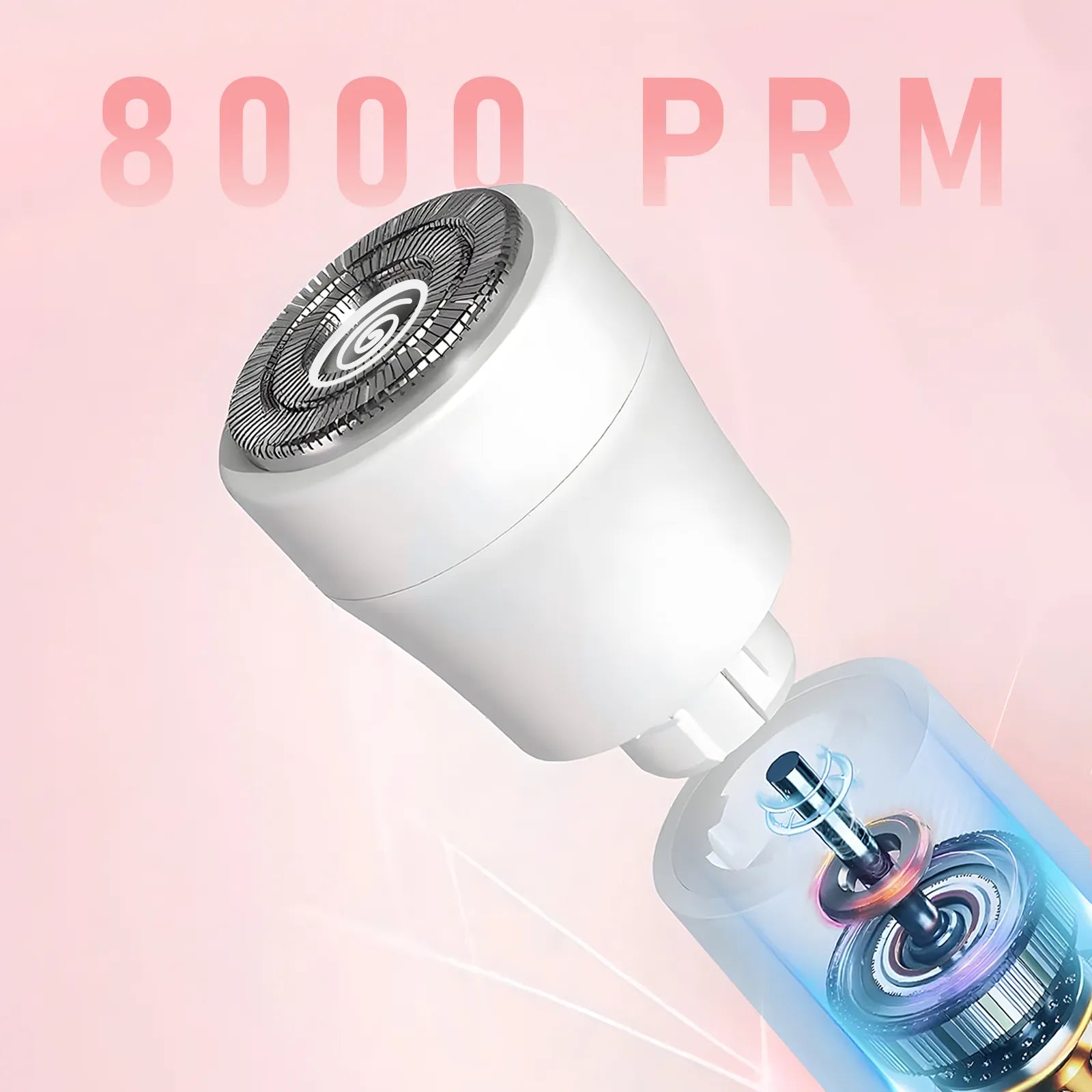 Geekik Bikini Trimmer for Women with '8000 PRM' text on a pink background