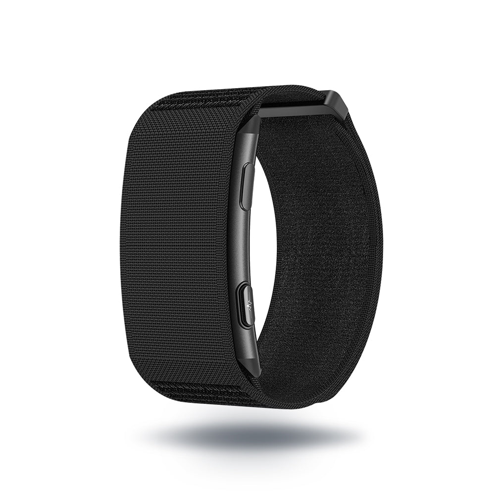 Ionos Screenless Fitness Tracker - product detail view showing slim band design and HealthWear app connection