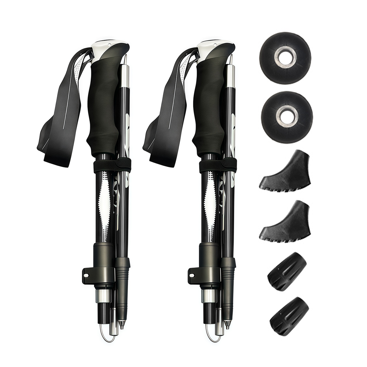 Ironis Hiking Pole - Black 1 Pair