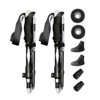 Ironis Hiking Pole - Black 1 Pair