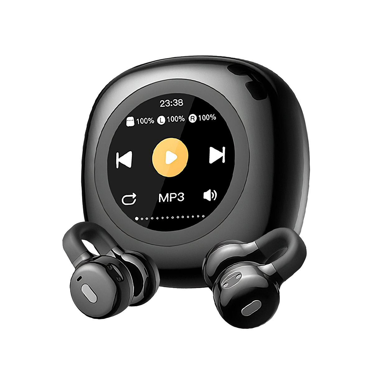 Ironis Clip-On Wireless Bluetooth Earphones - Black