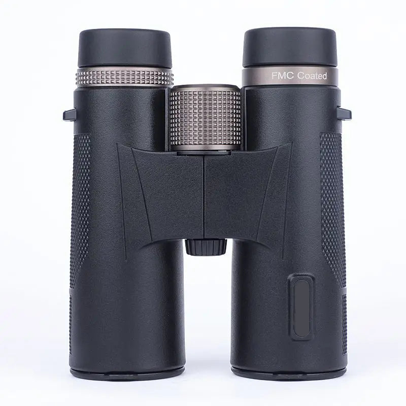Black binoculars with 'FMC Coated' and Kaisio Sky X7 ED 12×50 Binoculars branding on a white background