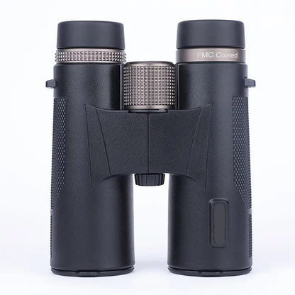 Black binoculars with 'FMC Coated' and Kaisio Sky X7 ED 12×50 Binoculars branding on a white background