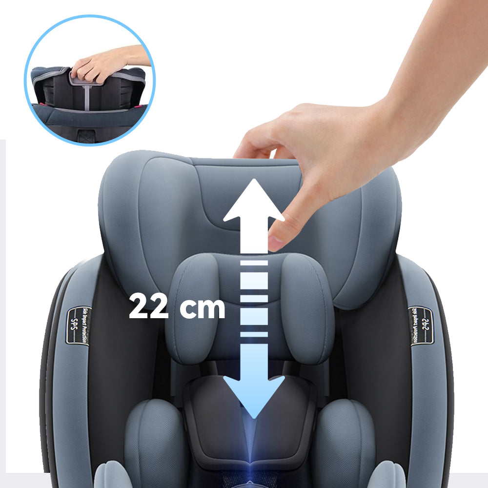 Kalvori Car Seat adjustable headrest up to 22cm
