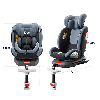 Kalvori Car Seat front and side view dimension diagram