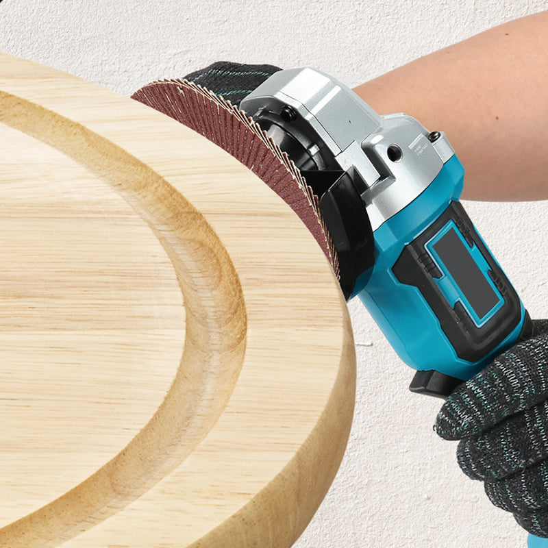 Kalvori Angle Grinder application - wood grinding and finishing