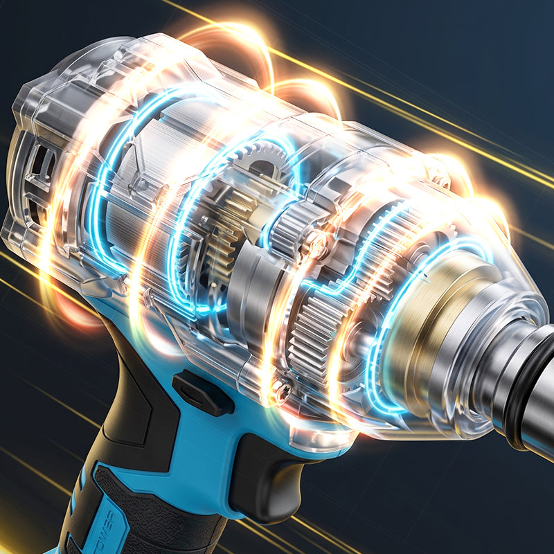 Kalvori Impact Wrench upgraded brushless motor - consistent power delivery reduced noise and vibration
