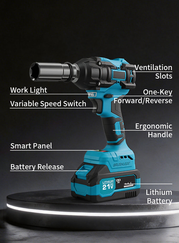 Kalvori Impact Wrench closing portrait 2 - ergonomic handle and grip detail