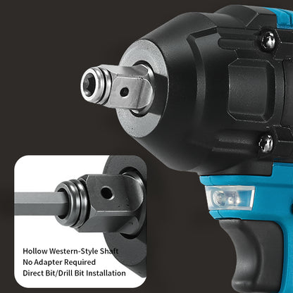 Kalvori Impact Wrench quick-change 1/2 and 1/4 inch dual drive system - fast socket changes no adapters needed