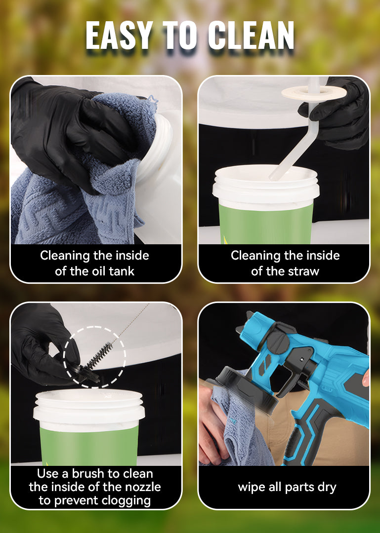 Kalvori Cordless Paint Sprayer parts close-up