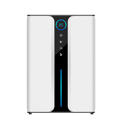 White Kalvori Dehumidifier with digital display on a white background