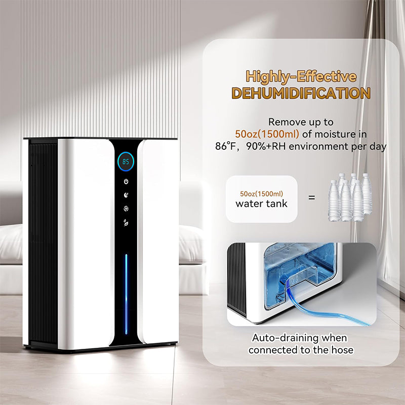 Kalvori Dehumidifier automatic drainage hose connection