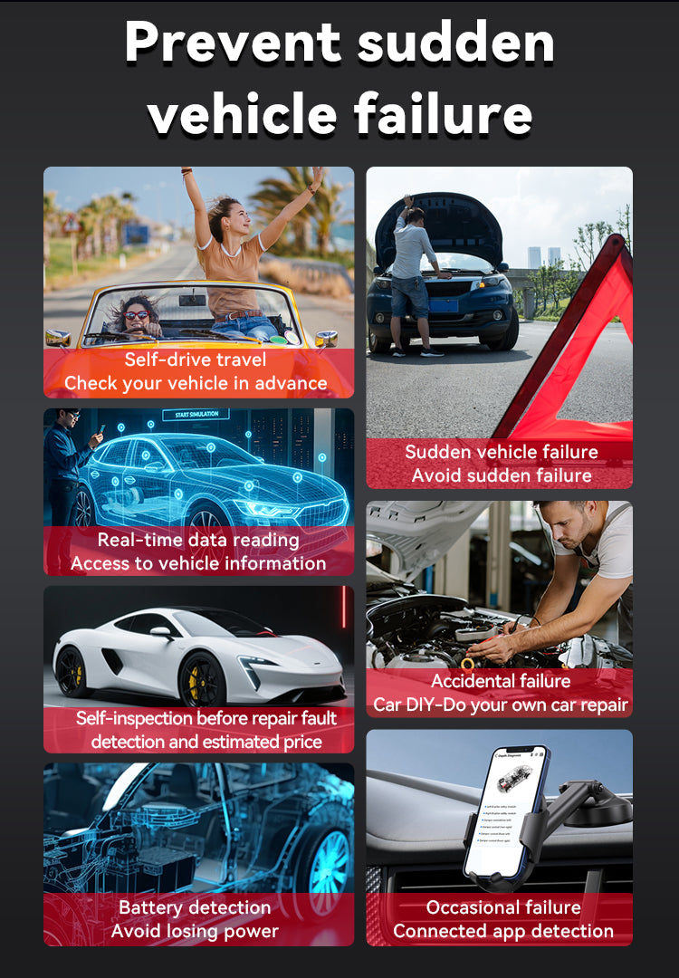 Kalvori OBD2 Scanner app portrait - inspection simulation readiness status screen