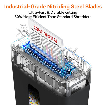 Kalvori Paper Shredder nitrided steel blades