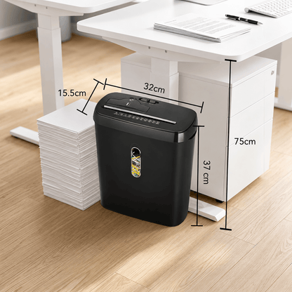 Kalvori Paper Shredder compact footprint under desk