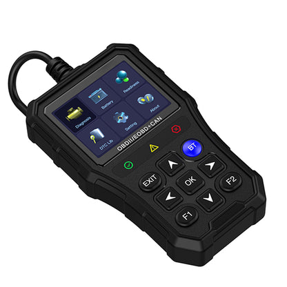 Kalvori OBD2 Scanner specification table detail - 2.8in IPS dimensions weight operating temperature