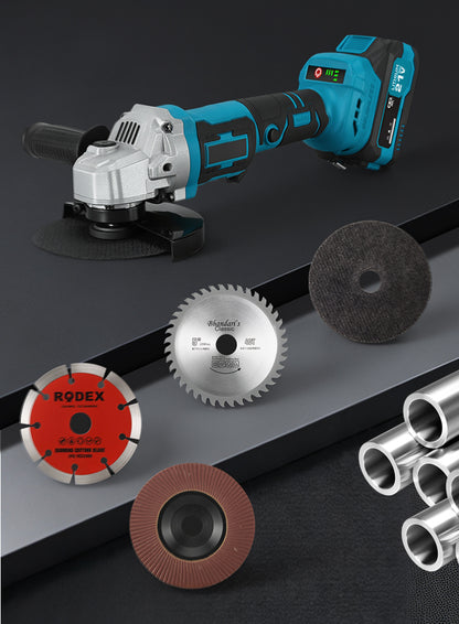 Kalvori Angle Grinder feature detail portrait - 21V 1200W specifications and design highlights