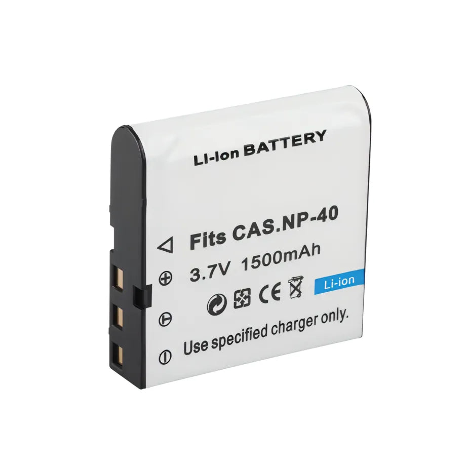 Li-ion battery for CAS.NP-40 on a white background