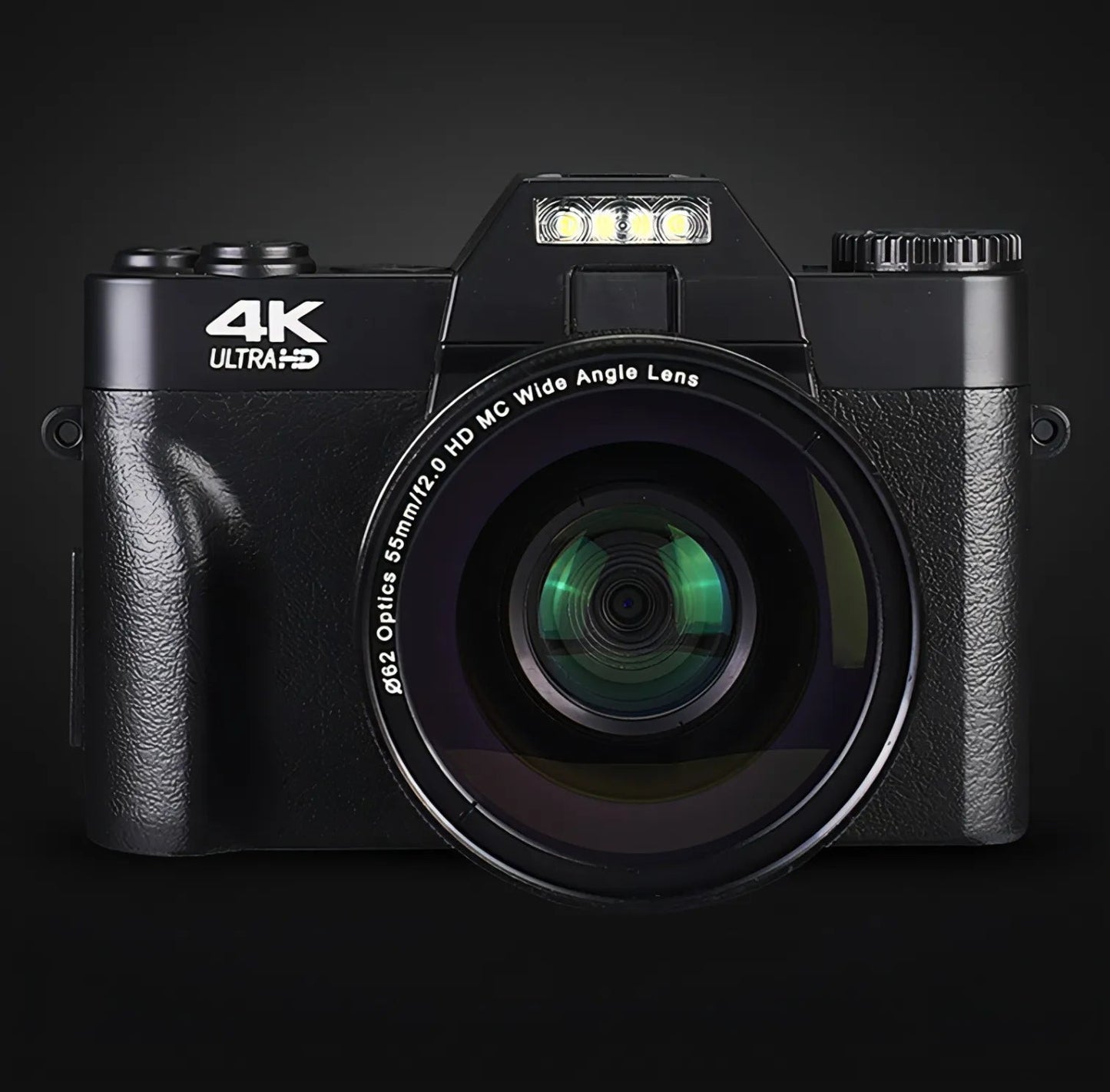 Keovy Digital Camera with 4K Ultra-HD label on a black background