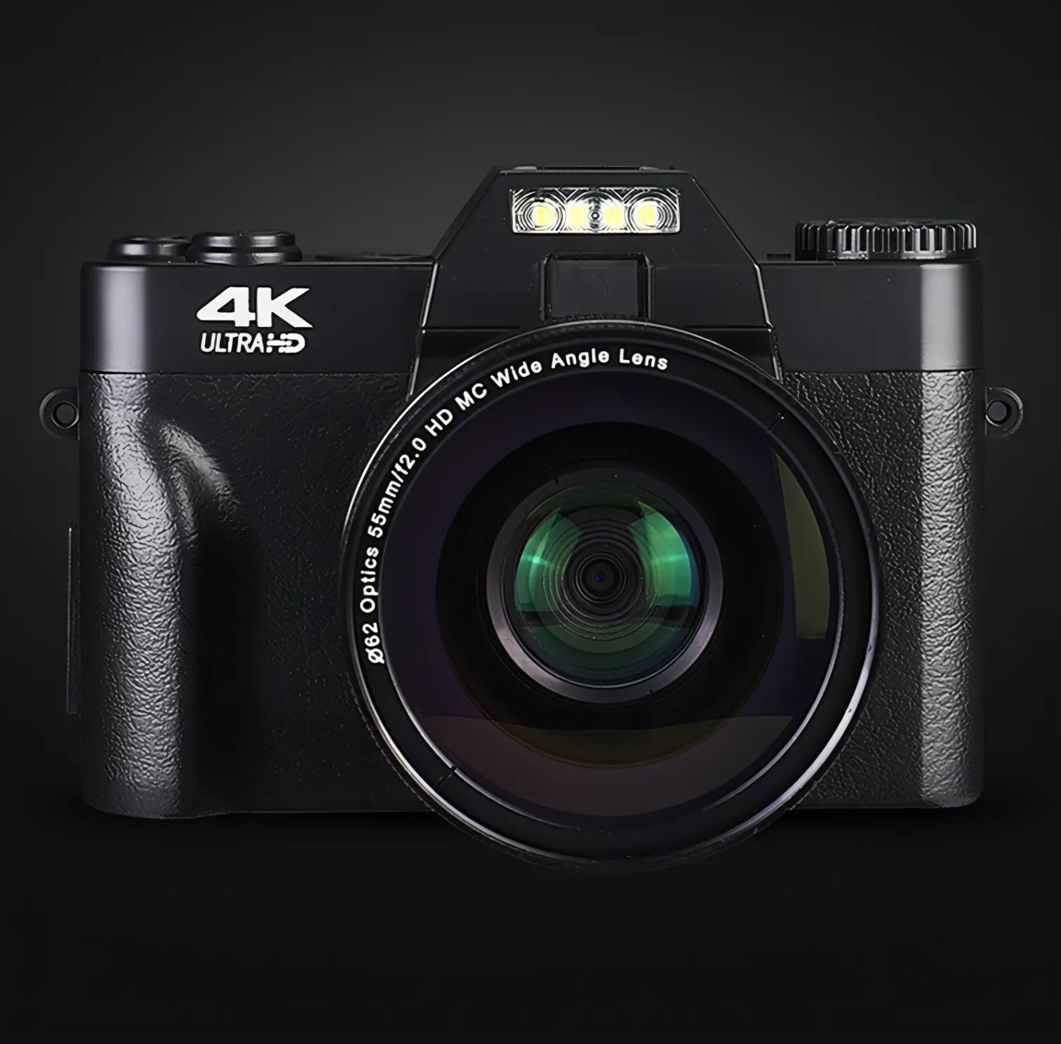 Keovy Digital Camera with 4K Ultra-HD label on a black background