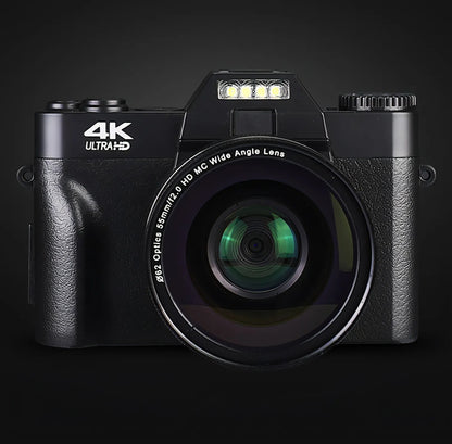 Keovy Digital Camera with 4K Ultra-HD label on a black background
