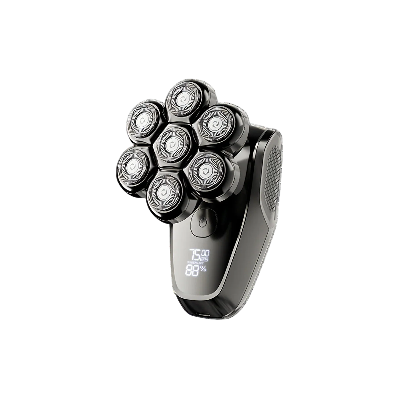 Keovy Head Shaver with multiple heads on a white background