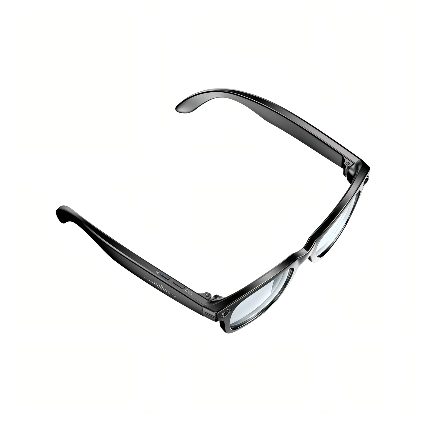Black Keovy Smart Glasses  on a white background