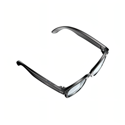 Black Keovy Smart Glasses  on a white background
