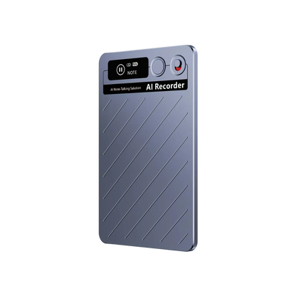 Blue Keovy Voice Recorder on a white background