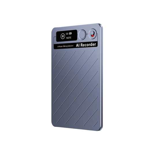 Blue Keovy Voice Recorder on a white background