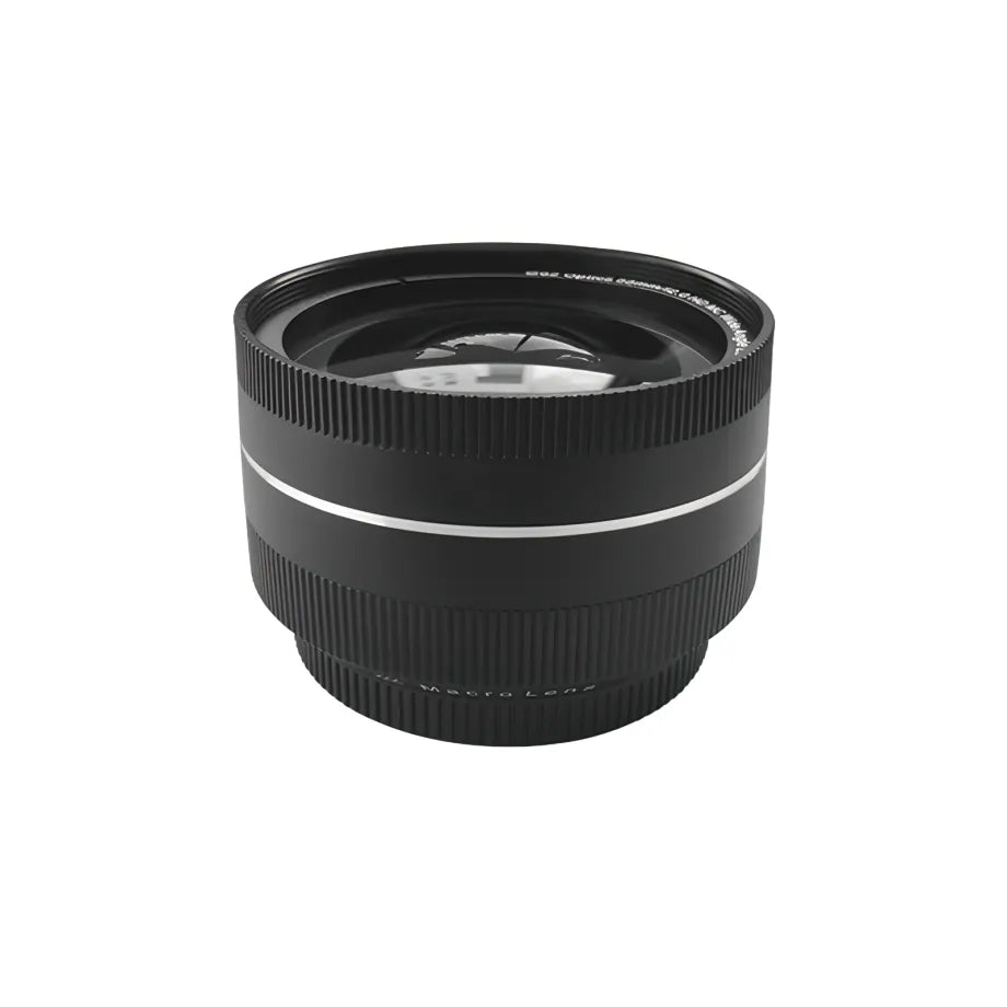 Black Keovy Digital Camera lens on a white background