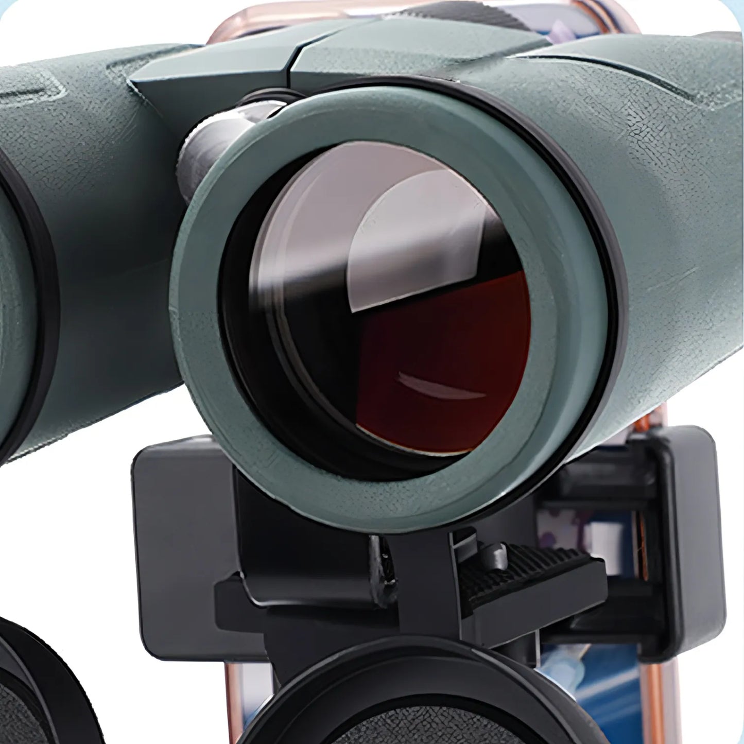 Close-up of a pair of Keswo Binoculars with a white background