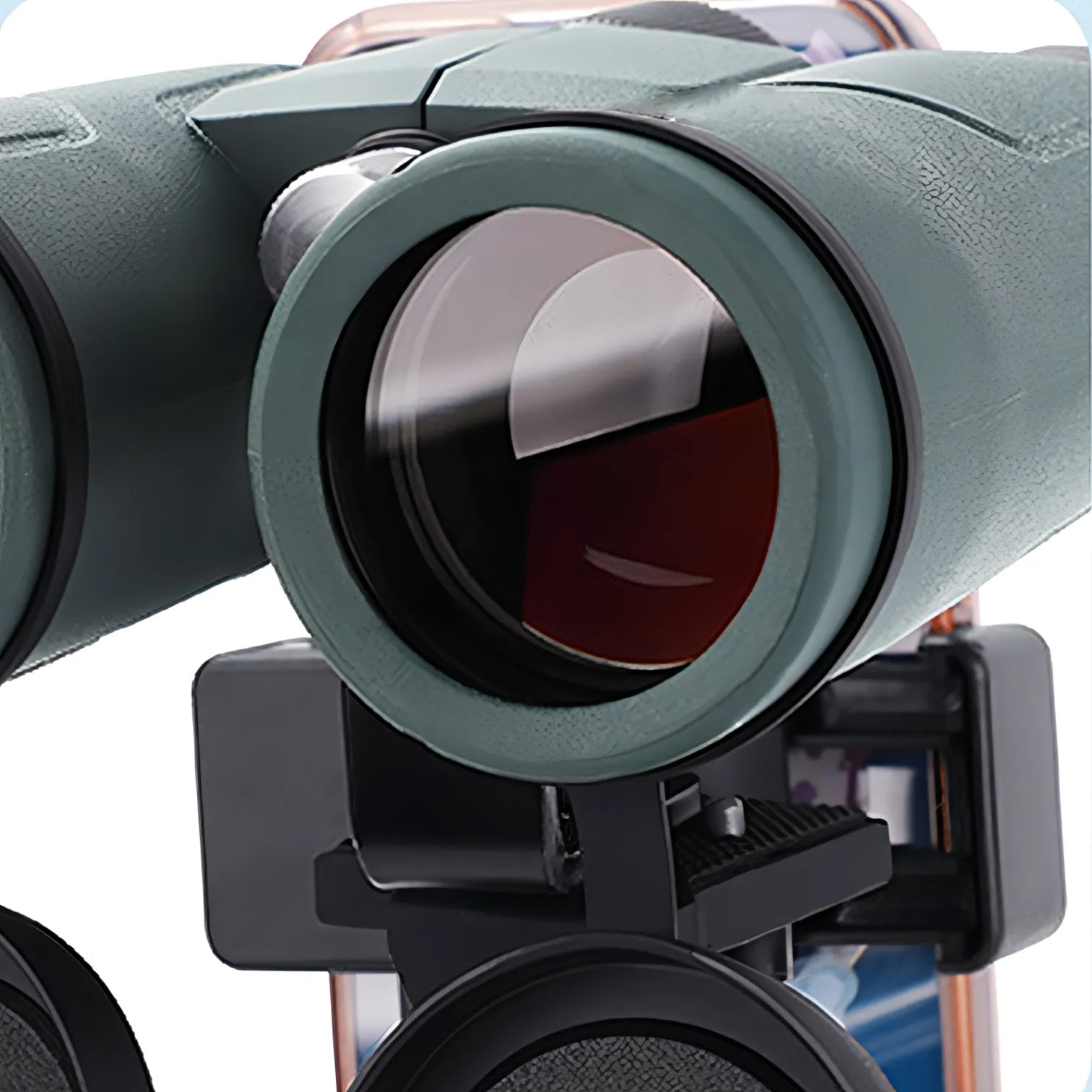 Close-up of a pair of Keswo Binoculars with a white background