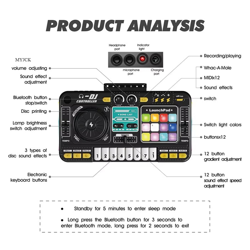 KidieMix Kids DJ Table product 