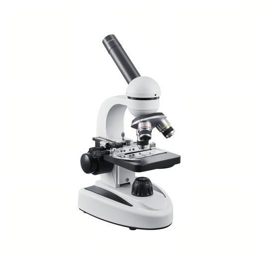 White Korons Microscope on a white background