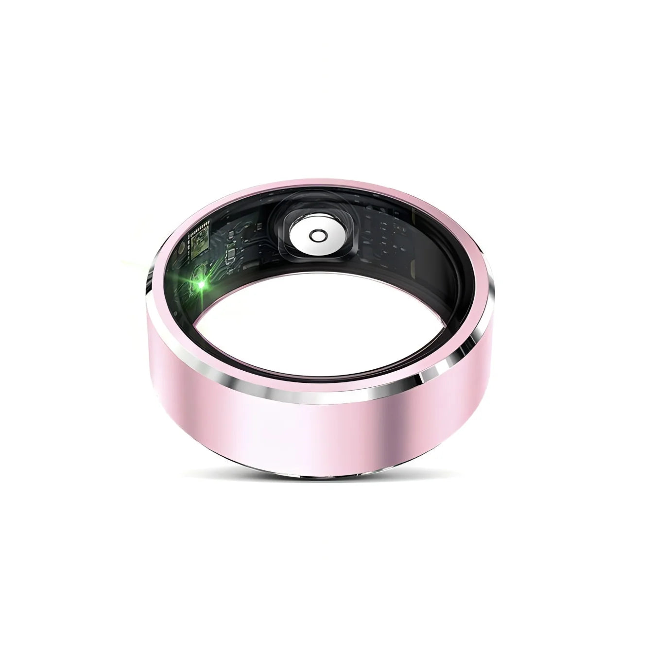 Smart Korons Smart Ring with electronic components on a white background