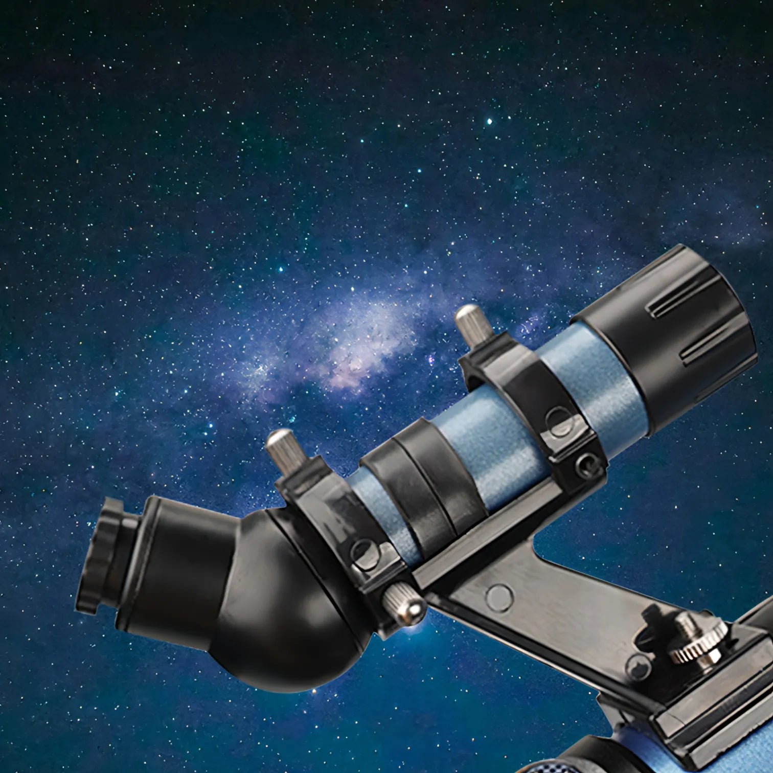 korons Telescope against a starry space background
