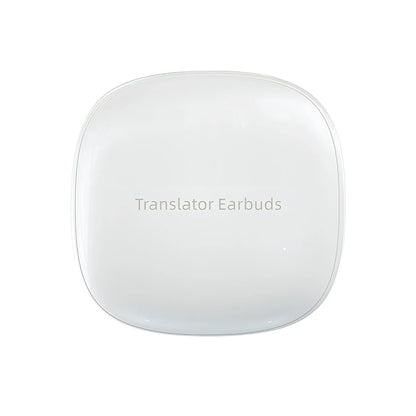 White square Korons Translator Earbuds with 'Translator Earbuds' text on a white background