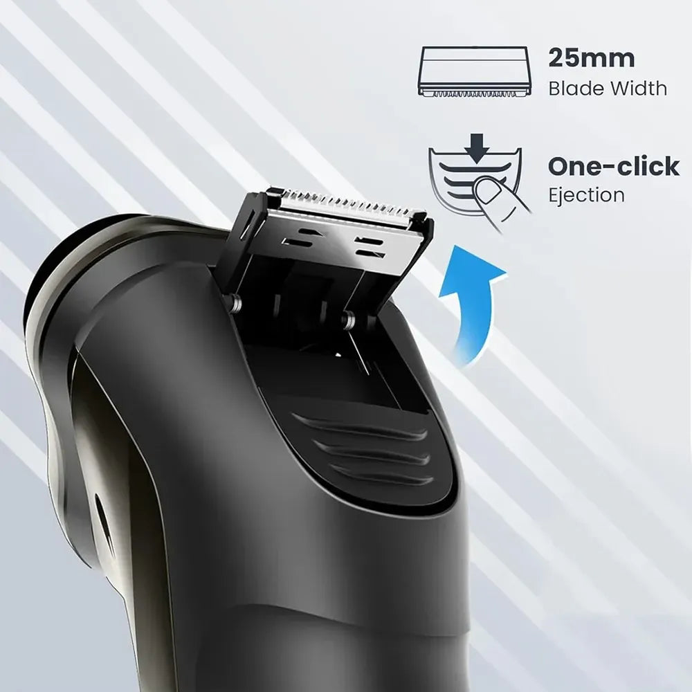 Kozenix Shaver with blade removal feature on a light gray background