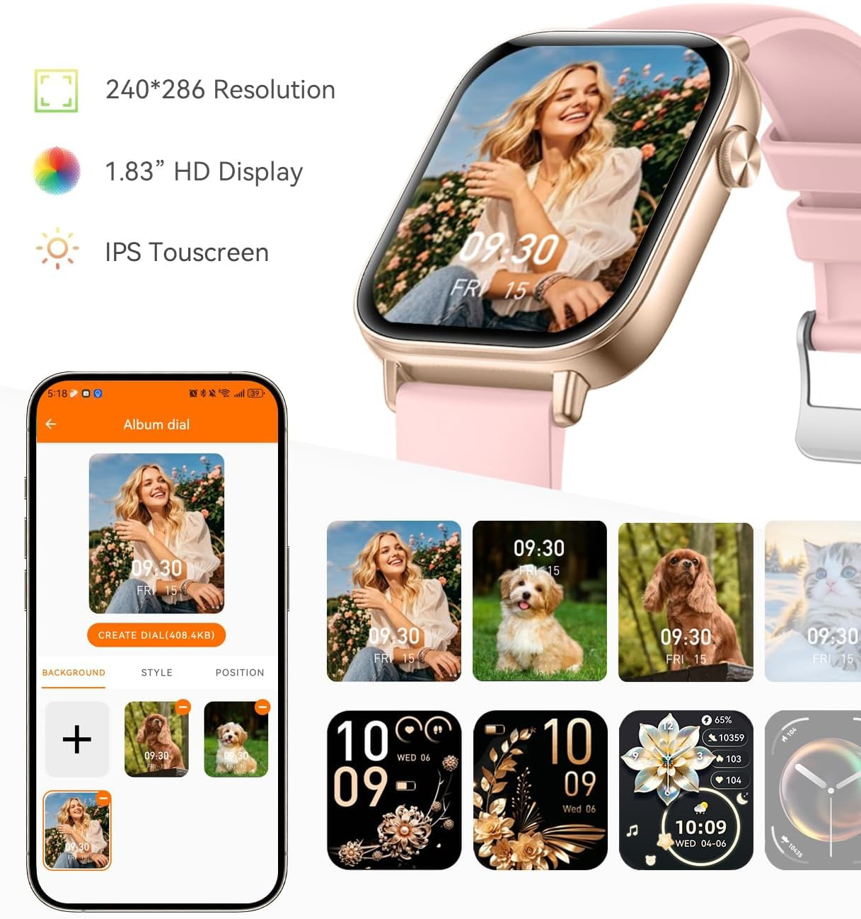 Lumenia Women Watch Display Watch Faces