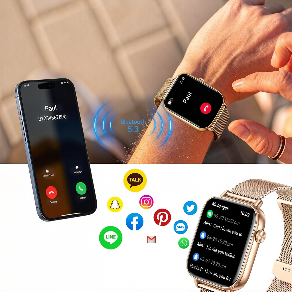 Lumenia Women Watch Calling Notifications