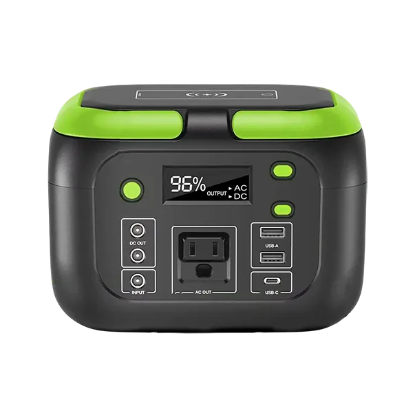 MQPower Portable Power Stations with green accents on a white background