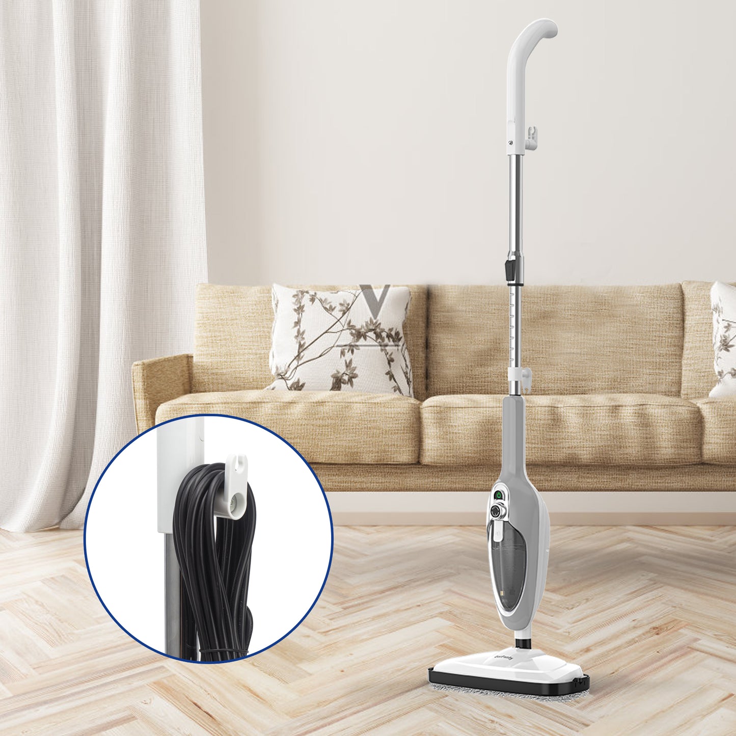 Mistivo Steam Mop self-standing easy to store