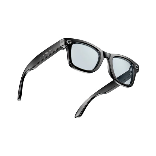 Black Mizeel AI Smart Glasses on a white background