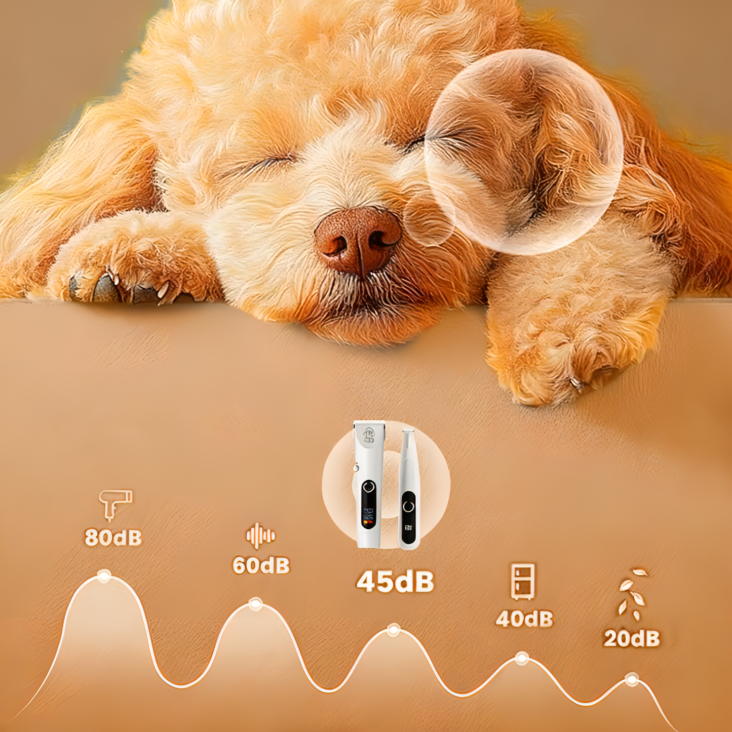 Moravon Dog Clipper whisper quiet operation